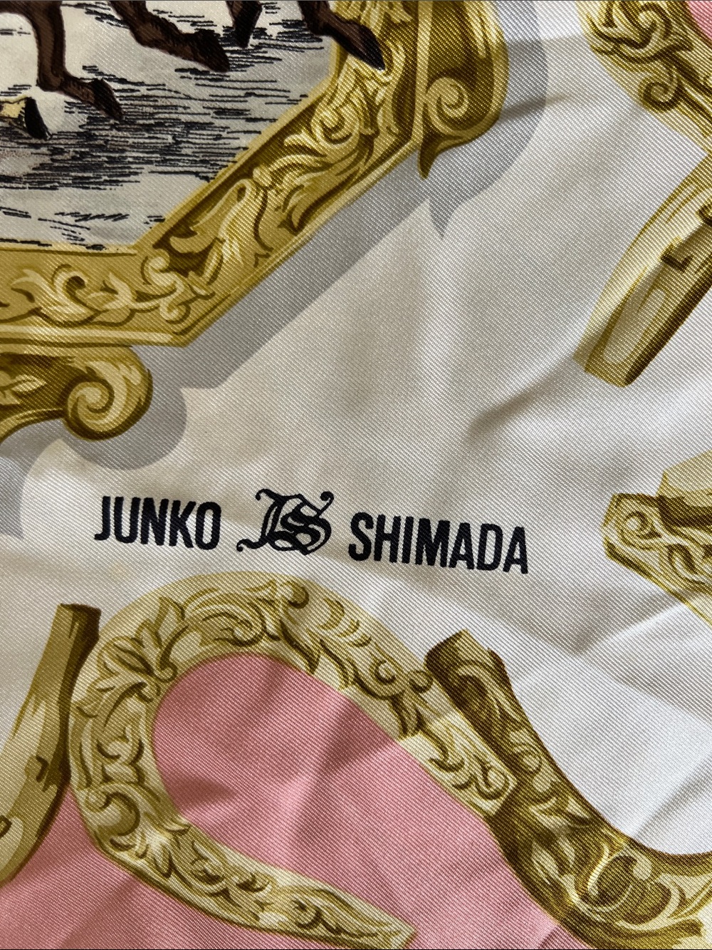 Junko Shimada silk carré scarf